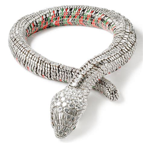 mens cartier necklace|cartier diamond snake necklace.